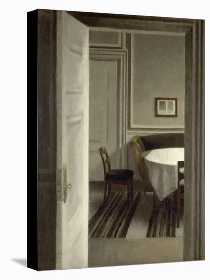 Intérieur, Strandgade,30-Vilhelm Hammershoi-Stretched Canvas