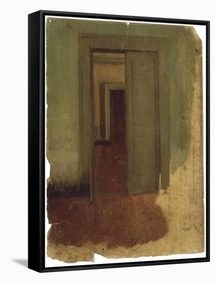 Intérieur-Edgar Degas-Framed Stretched Canvas