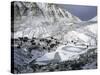 Interim Camp on the North Side of Everest, Tibet-Michael Brown-Stretched Canvas