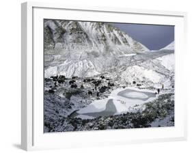 Interim Camp on the North Side of Everest, Tibet-Michael Brown-Framed Photographic Print