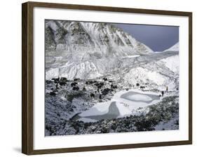 Interim Camp on the North Side of Everest, Tibet-Michael Brown-Framed Photographic Print