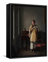 Interior, 1910-17 (Oil on Canvas)-William McGregor Paxton-Framed Stretched Canvas