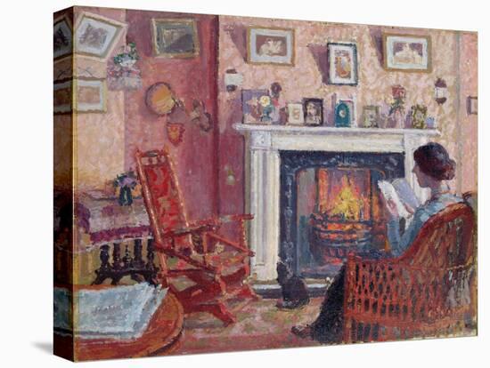 Interior, 31 Mornington Crescent-Spencer Frederick Gore-Stretched Canvas