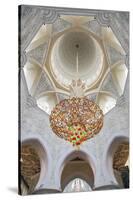 Interior Architectural Detail and Chandeliers of Prayer Hall, Sheikh Zayed Mosque-Cahir Davitt-Stretched Canvas