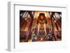 Interior Architecture and Ru Lai Buddha Statue at Lingyin Monastery in Hangzhou, Zhejiang, China-Andreas Brandl-Framed Photographic Print