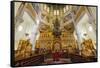 Interior, Ascension Cathedral (Zenkov Cathedral), Panfilov Park, Almaty, Kazakhstan, Central Asia,-G&M Therin-Weise-Framed Stretched Canvas