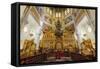 Interior, Ascension Cathedral (Zenkov Cathedral), Panfilov Park, Almaty, Kazakhstan, Central Asia,-G&M Therin-Weise-Framed Stretched Canvas