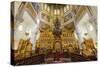 Interior, Ascension Cathedral (Zenkov Cathedral), Panfilov Park, Almaty, Kazakhstan, Central Asia,-G&M Therin-Weise-Stretched Canvas