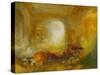 Interior at Petworth, Lord Egremonts country house-Joseph Mallord William Turner-Stretched Canvas