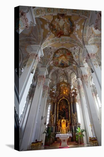 Interior, Barrel Vaulted Nave, Heilig Geist Church, originally founded in the 14th century-Richard Maschmeyer-Stretched Canvas