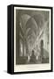 Interior Bonn Cathedral-William Tombleson-Framed Stretched Canvas