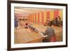 Interior, Bowling Alley, Retro-null-Framed Premium Giclee Print