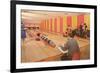 Interior, Bowling Alley, Retro-null-Framed Premium Giclee Print