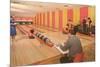 Interior, Bowling Alley, Retro-null-Mounted Premium Giclee Print