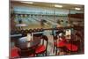 Interior, Bowling Alley-null-Mounted Art Print