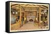 Interior, Bright Angel Lodge, Grand Canyon-null-Framed Stretched Canvas