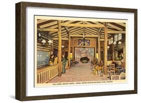Interior, Bright Angel Lodge, Grand Canyon-null-Framed Art Print