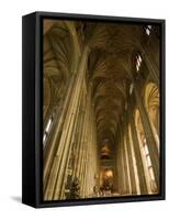 Interior, Canterbury Cathedral, Canterbury, Kent-Ethel Davies-Framed Stretched Canvas
