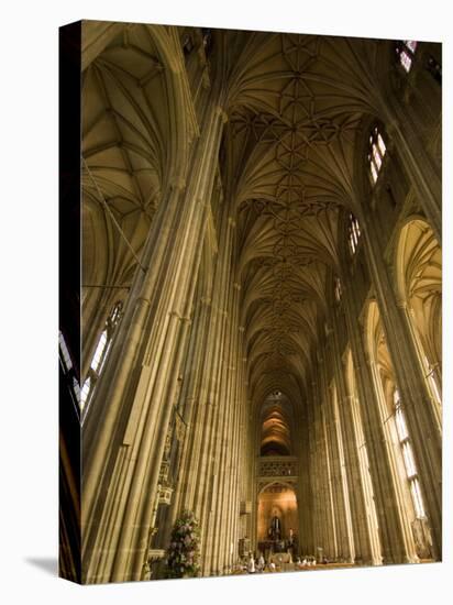 Interior, Canterbury Cathedral, Canterbury, Kent-Ethel Davies-Stretched Canvas