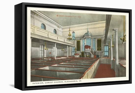 Interior, Christ Church, Alexandria, Virginia-null-Framed Stretched Canvas
