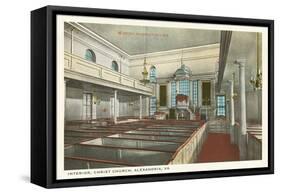 Interior, Christ Church, Alexandria, Virginia-null-Framed Stretched Canvas