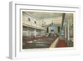 Interior, Christ Church, Alexandria, Virginia-null-Framed Art Print