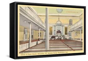Interior, Christ Church, Alexandria, Virginia-null-Framed Stretched Canvas