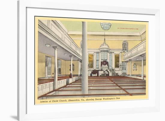 Interior, Christ Church, Alexandria, Virginia-null-Framed Premium Giclee Print