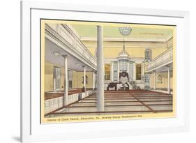 Interior, Christ Church, Alexandria, Virginia-null-Framed Premium Giclee Print