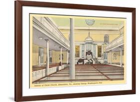 Interior, Christ Church, Alexandria, Virginia-null-Framed Premium Giclee Print