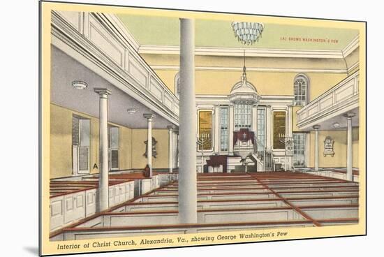 Interior, Christ Church, Alexandria, Virginia-null-Mounted Premium Giclee Print