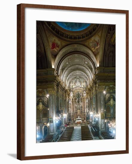 Interior Church of Sant' Andrea, Bra, Italy-null-Framed Giclee Print