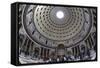 Interior Church of St. Mary of the Martyrs and Cupola Inside the Pantheon-Stuart Black-Framed Stretched Canvas