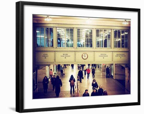 Interior Corridors with an Original Skylight in the Grand Central Terminal - Manhattan - New York-Philippe Hugonnard-Framed Photographic Print