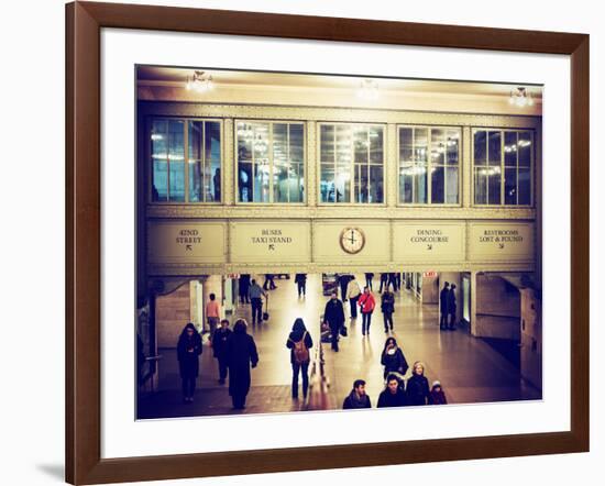 Interior Corridors with an Original Skylight in the Grand Central Terminal - Manhattan - New York-Philippe Hugonnard-Framed Photographic Print