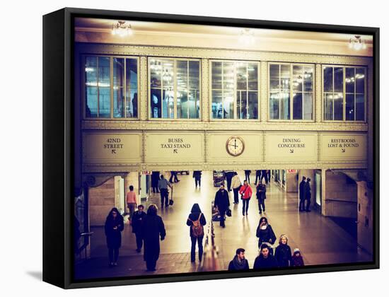 Interior Corridors with an Original Skylight in the Grand Central Terminal - Manhattan - New York-Philippe Hugonnard-Framed Stretched Canvas