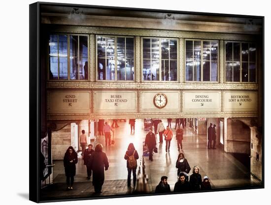 Interior Corridors with an Original Skylight in the Grand Central Terminal - Manhattan - New York-Philippe Hugonnard-Framed Stretched Canvas