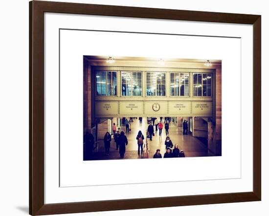 Interior Corridors with an Original Skylight in the Grand Central Terminal - Manhattan - New York-Philippe Hugonnard-Framed Art Print