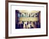 Interior Corridors with an Original Skylight in the Grand Central Terminal - Manhattan - New York-Philippe Hugonnard-Framed Art Print