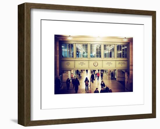 Interior Corridors with an Original Skylight in the Grand Central Terminal - Manhattan - New York-Philippe Hugonnard-Framed Art Print