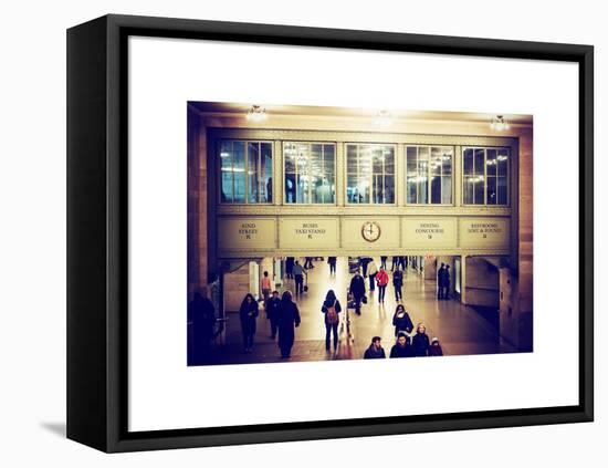 Interior Corridors with an Original Skylight in the Grand Central Terminal - Manhattan - New York-Philippe Hugonnard-Framed Stretched Canvas