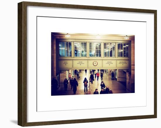 Interior Corridors with an Original Skylight in the Grand Central Terminal - Manhattan - New York-Philippe Hugonnard-Framed Art Print