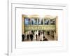 Interior Corridors with an Original Skylight in the Grand Central Terminal - Manhattan - New York-Philippe Hugonnard-Framed Art Print