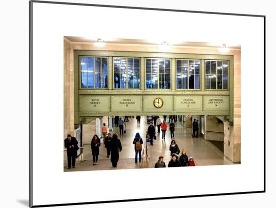 Interior Corridors with an Original Skylight in the Grand Central Terminal - Manhattan - New York-Philippe Hugonnard-Mounted Art Print