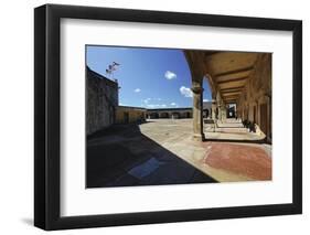 Interior Court of San Cristobal Fort-George Oze-Framed Photographic Print