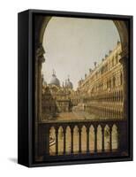 Interior Court of the Doge's Palace, Venice, C.1756-Canaletto-Framed Stretched Canvas