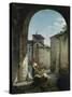 Interior Courtyard at Pontremoli-Guido Reni-Stretched Canvas