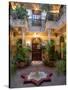 Interior Courtyard of Villa Des Orangers Hotel, Marrakesh, Morocco-null-Stretched Canvas