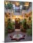 Interior Courtyard of Villa Des Orangers Hotel, Marrakesh, Morocco-null-Mounted Photographic Print