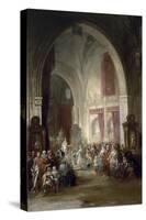 Interior De La Catedral De Toledo, 1850-Jenaro Perez Villaamil-Stretched Canvas
